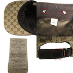 Gucci Cap GG Canvas Baseball Cap Hat Sherry Line Beige L 59 — view 9