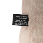 Chanel Shawl Cashmere Scarf Fringe CC Logo All Over Pattern Pink — view 5