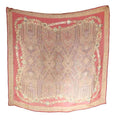 Dior Scarf Paisley Red Beige