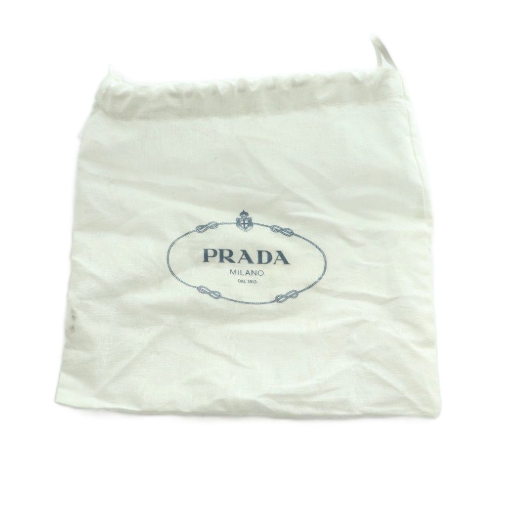 Prada Canapa Mini 2-Way Shoulder Bag Tote Canvas Brown — view 7
