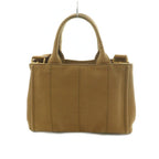 Prada Canapa Mini 2-Way Shoulder Bag Tote Canvas Brown — view 2
