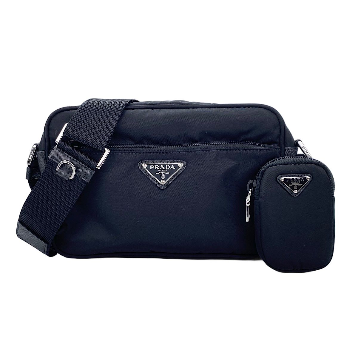Prada Shoulder Bag Triangle Plate