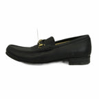 Gucci Horsebit Loafers Leather Shoes Gold 41.5 Black — view 2