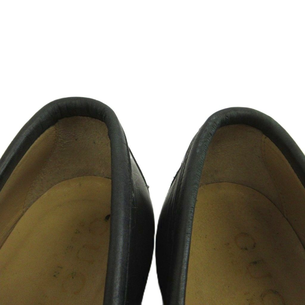 Gucci Horsebit Loafers Leather Shoes Gold 41.5 Black — view 4