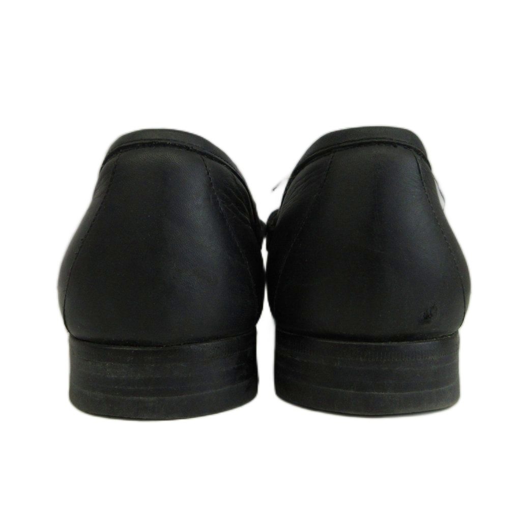 Gucci Horsebit Loafers Leather Shoes Gold 41.5 Black — view 5