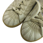 Louis Vuitton Vintage Sneakers Leather Low Cut Stitch 6.5 White — view 3