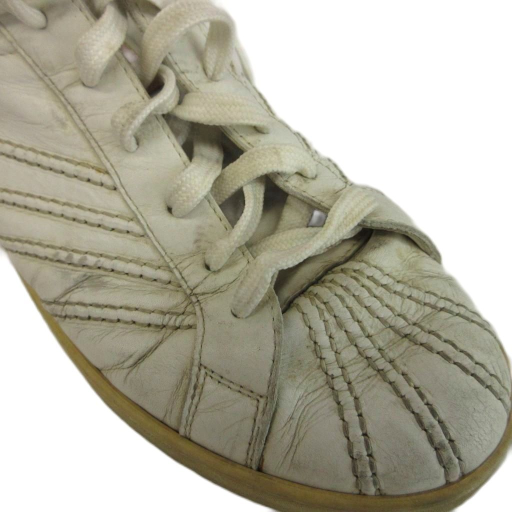 Louis Vuitton Vintage Sneakers Leather Low Cut Stitch 6.5 White — view 9
