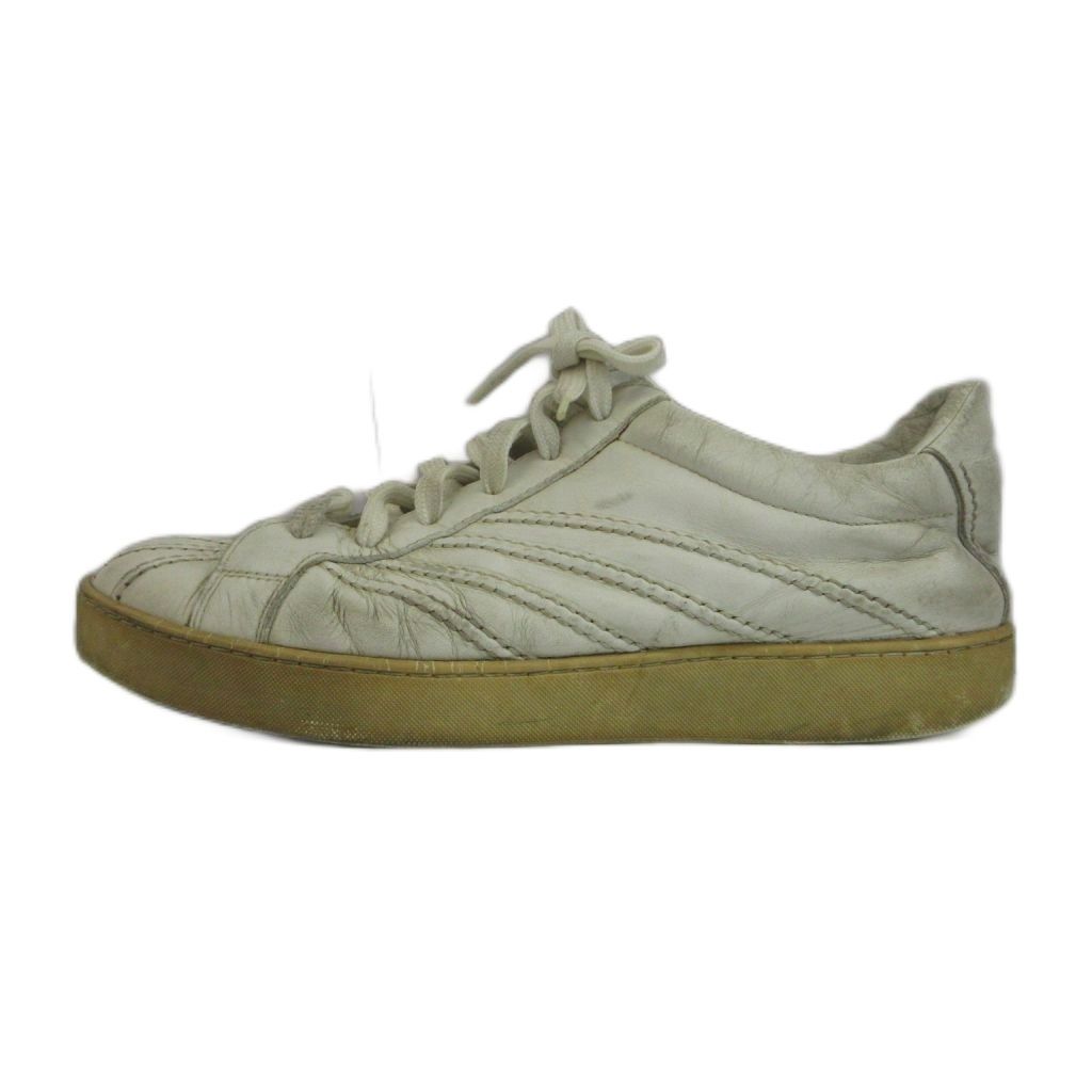 Louis Vuitton Vintage Sneakers Leather Low Cut Stitch 6.5 White