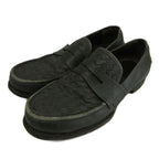 Bottega Veneta Coin Loafers Slip on Leather Intrecciato 39.5 Gray