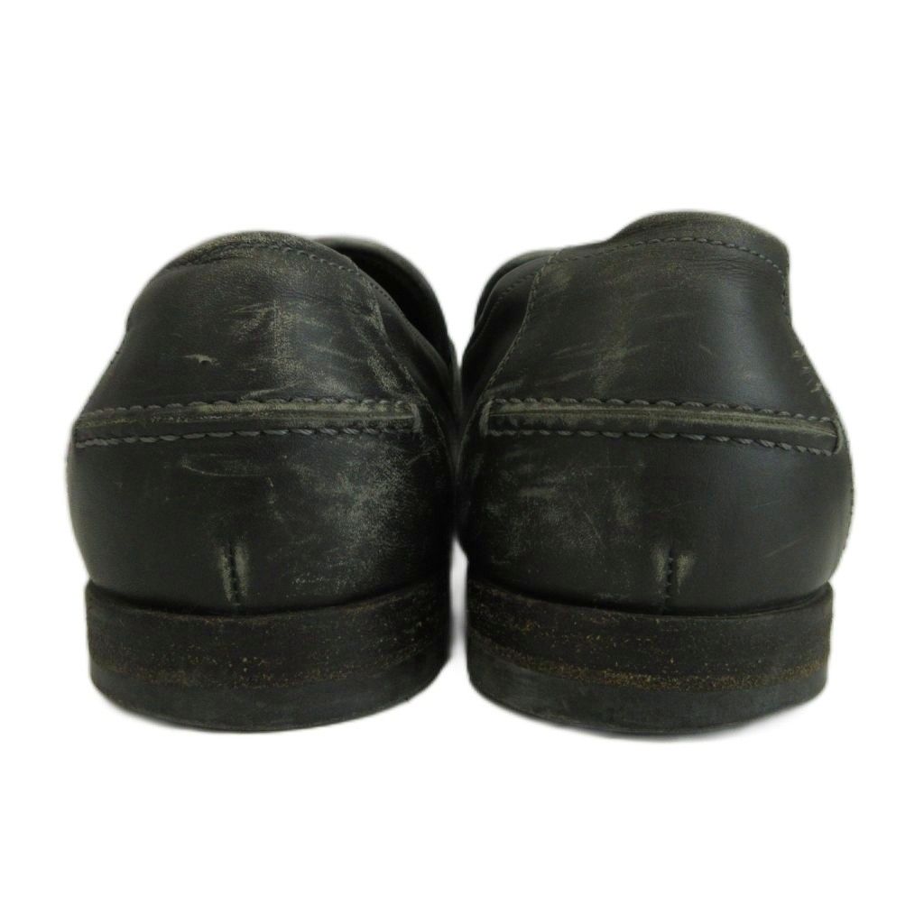 Bottega Veneta Coin Loafers Slip on Leather Intrecciato 39.5 Gray — view 5