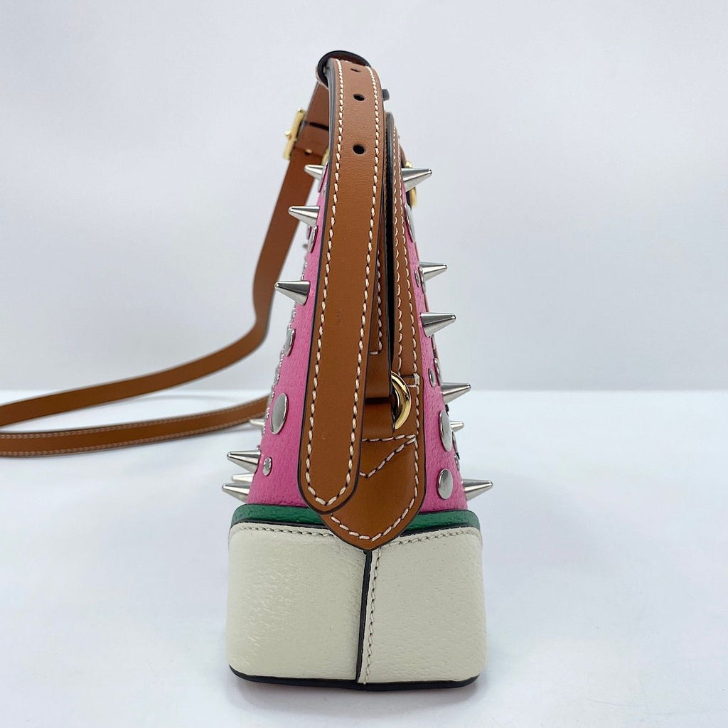 Gucci Shoulder Bag Et Clair Damier Studs — view 6