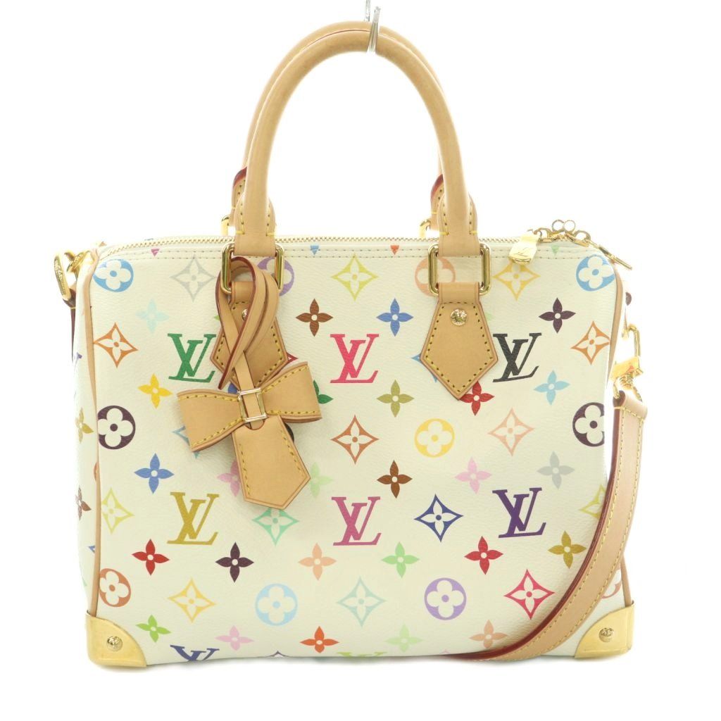 Louis Vuitton TM Murakami Takashi Speedy Bandouliere 25 Monogram 2-Way Handbag