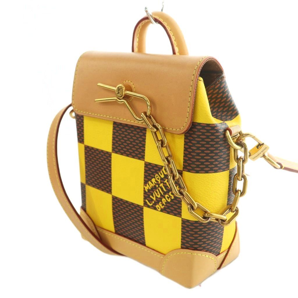 Louis Vuitton Nano Steamer Damier Pop Canvas 2-Way Handbag One Handle Shoulder — view 2