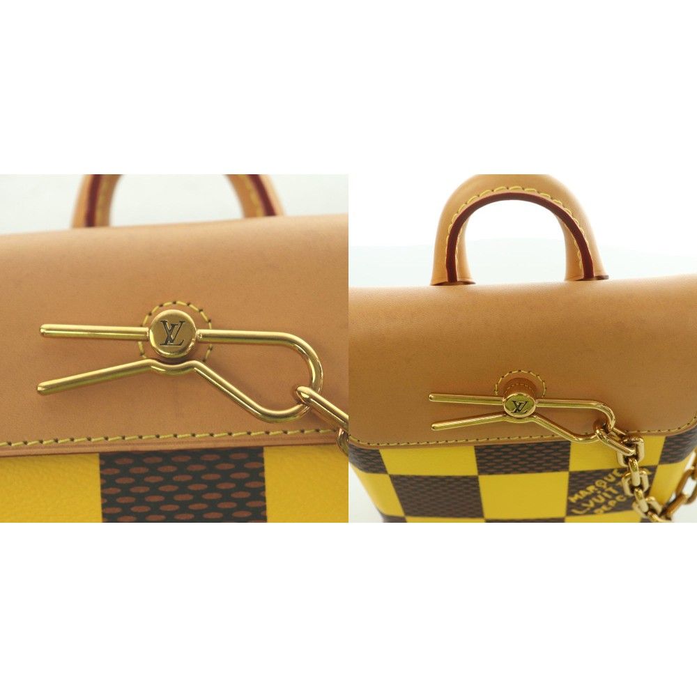 Louis Vuitton Nano Steamer Damier Pop Canvas 2-Way Handbag One Handle Shoulder — view 9