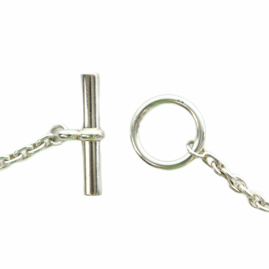 Hermes Farandole D'ancre Necklace Chain Logo One Color Silver BB OH — view 5