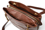 Chanel Chain Shoulder Bag Tote CC Logo Caviar Leather Brown Gold — view 8