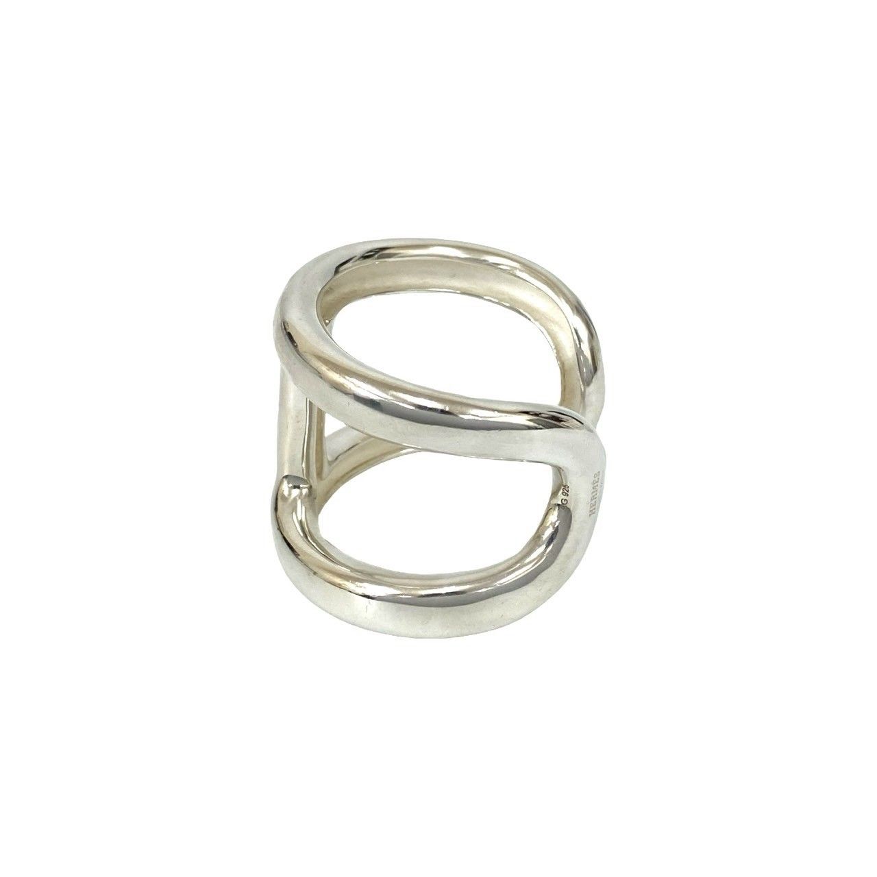 Hermes Osmose 925 Sterling Silver Bangle Bracelet — view 2