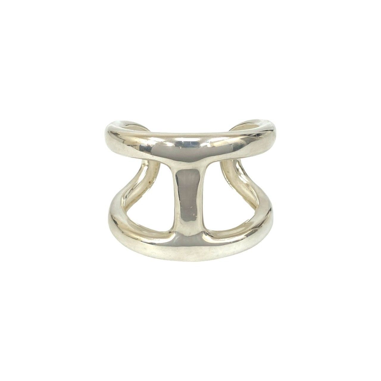 Hermes Osmose 925 Sterling Silver Bangle Bracelet — view 4