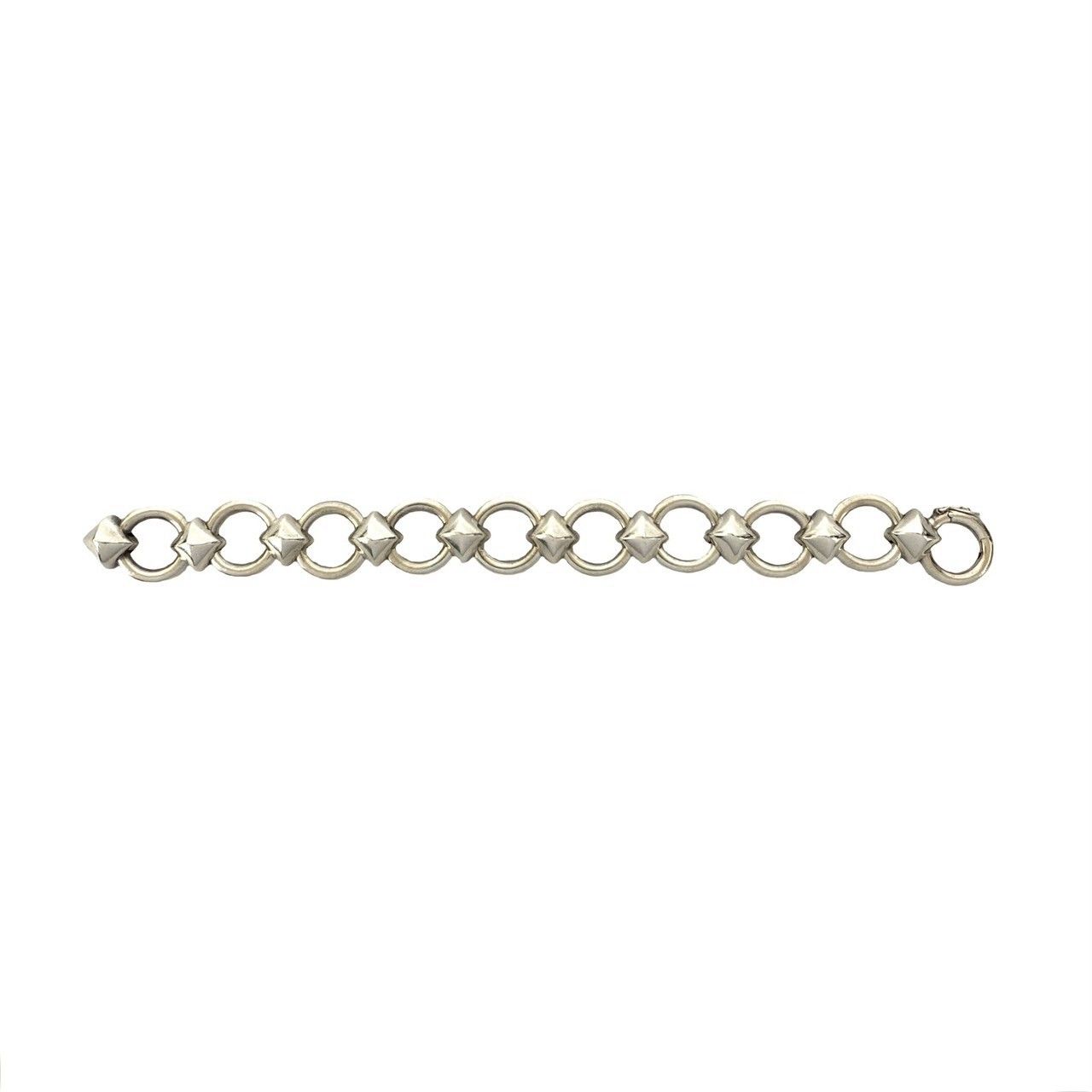 Hermes Vintage Lancelot Bracelet 925 Sterling Silver Bangle — view 4