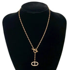 Hermes Chaine D'ancre Contour Diamond Chain Pendant — view 2