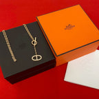 Hermes Chaine D'ancre Contour Diamond Chain Pendant
