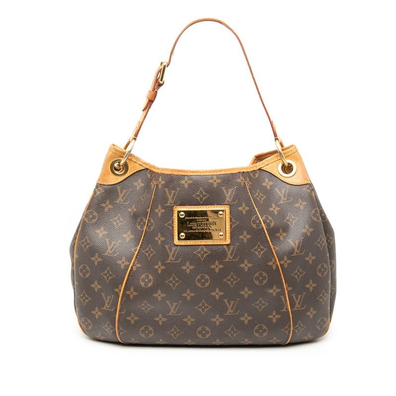 Louis Vuitton Monogram Galleria PM Shoulder Bag Brown Leather