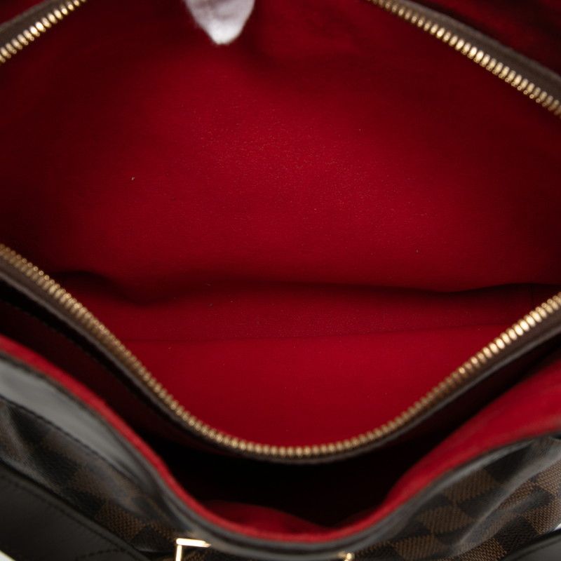 Louis Vuitton Damier Sistina GM Shoulder Bag Brown Leather — view 6