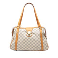 Louis Vuitton Damier Azur Strethe PM Shoulder Bag White Ivory Leather