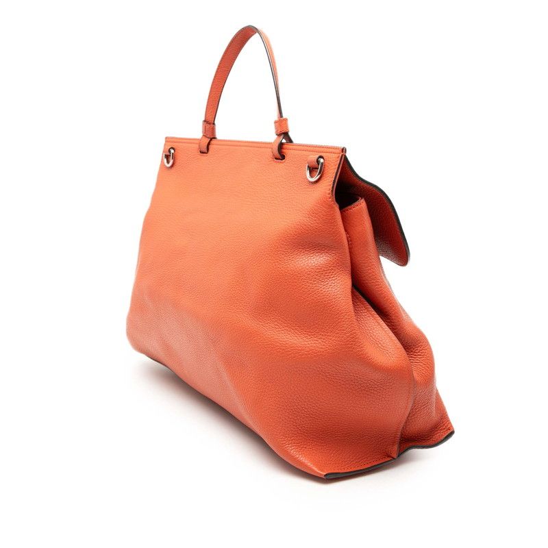 Gucci Bamboo Daily Tote Shoulder Bag 2-Way Red Leather — view 2