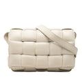 Bottega Veneta Maxi Intrecciato Padded Cassette Crossbody Shoulder Bag Ivory