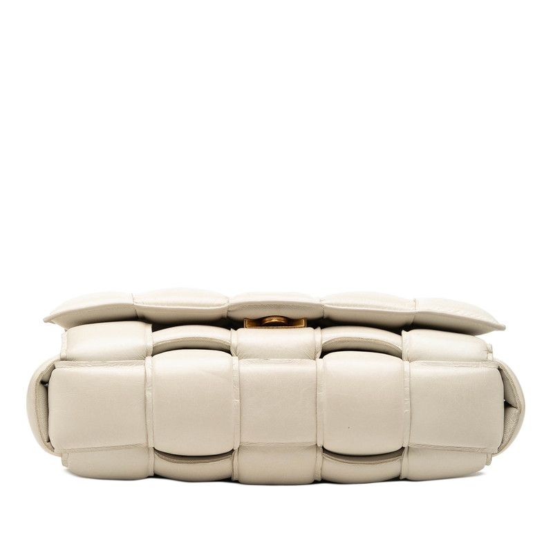 Bottega Veneta Maxi Intrecciato Padded Cassette Crossbody Shoulder Bag Ivory — view 3