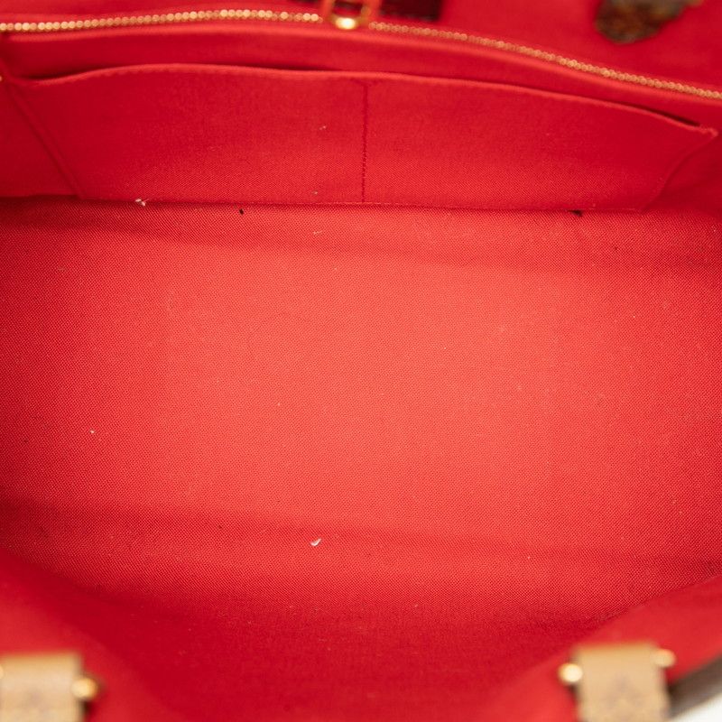 Louis Vuitton Monogram Giant Reverse On The Go MM Tote Brown Leather — view 4