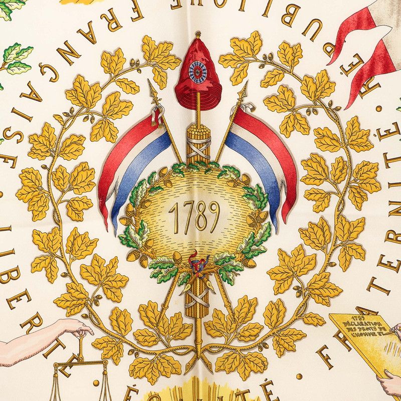 Hermes Carre 90 Liberte Egalite Fraternite Republique Francaise French Revolutio — view 5
