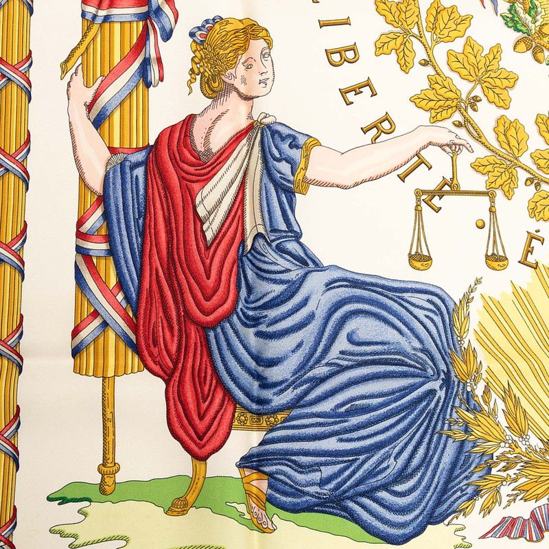 Hermes Carre 90 Liberte Egalite Fraternite Republique Francaise French Revolutio — view 4