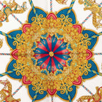 Hermes Carre 90 Luna Park Amusement Scarf Large Red Silk — view 4