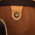 Louis Vuitton Monogram Speedy 25 Mini Boston Bag Brown Leather — view 8