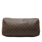 Louis Vuitton Monogram Speedy 40 Boston Bag Brown Leather — view 3