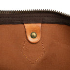 Louis Vuitton Monogram Speedy 40 Boston Bag Brown Leather — view 5
