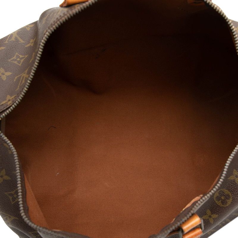 Louis Vuitton Monogram Speedy 40 Boston Bag Brown Leather — view 4