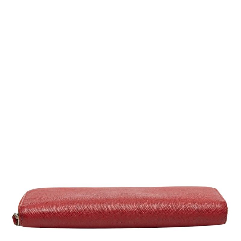 Celine Zip Around Wallet Red Leather — view 3