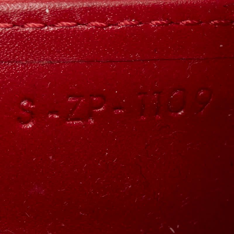 Celine Zip Around Wallet Red Leather — view 9