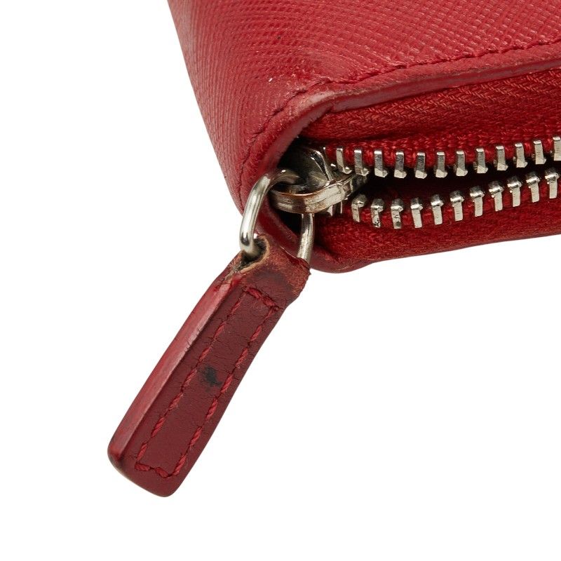 Celine Zip Around Wallet Red Leather — view 6