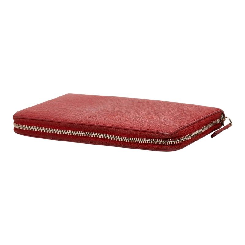 Celine Zip Around Wallet Red Leather — view 5