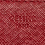 Celine Zip Around Wallet Red Leather — view 8