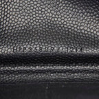Saint Laurent Monogram YSL Logo Zip Around Wallet Black Leather — view 8