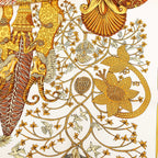 Hermes Carre 90 les Legendes de L'arbre Wood Legend Scarf Large Yellow Multicolo — view 6