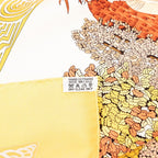 Hermes Carre 90 les Legendes de L'arbre Wood Legend Scarf Large Yellow Multicolo — view 8