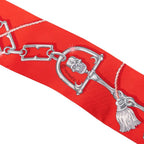 Hermes Twilly C'est la Fete Scarf Pink Silk — view 3
