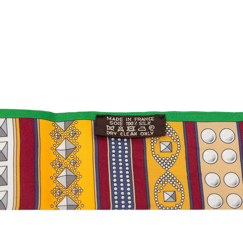Hermes Twill Colliers de Chiens Collier de Chien Scarf Multicolor Silk — view 4