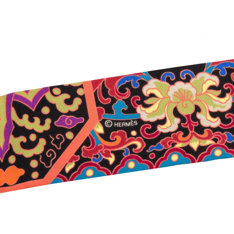 Hermes Twilly Collections Imperiales Royal Collection Scarf Multicolor Silk — view 2